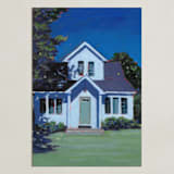 "Moonlight and Fireflies" - Art Print in Summer Night by Carol C. Young - Unframed
