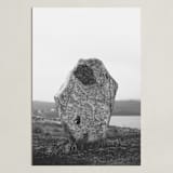"Standing Stones I" - Art Print in Black and White by Kamala Nahas - Unframed