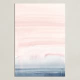 "Cascading Sky" - Art Print in Blush Pink by Little Valley Studio - Unframed