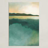 "Tranquil Harbor" - Art Print in Tranquil Green by AlisonJerry - Unframed