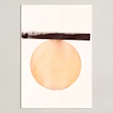 "Stoic 011" - Art Print in Sunset Umber by jinseikou - Unframed