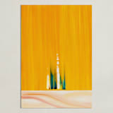 "Emerging" - Art Print in Orange Yellow by Jennifer Spencer - Unframed
