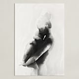 "mother embrace" - Art Print in Black by Kate Ahn - Unframed