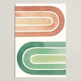 "Double Rainbow" - Art Print in Desert by Pink House Press - Unframed