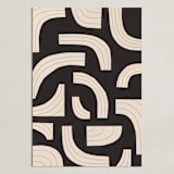 "rhythm" - Art Print in Licorice Black by Alisa Galitsyna - Unframed