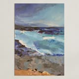 "West Coast" - Art Print in Cool Blues by Carol Dysart - Unframed