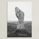 "Standing Stones II" - Art Print in Black and White by Kamala Nahas - Unframed