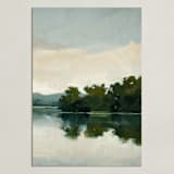 "Tranquil Waters III" - Art Print in Lake by Stephanie Goos Johnson - Unframed