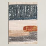 "Light Rustic Formation II" - Art Print in Gray Blue by Angel Walker - Unframed