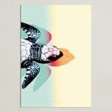 "New Life" - Art Print in Light Aqua by The Savage Label - Unframed