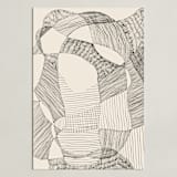 "Random Land II" - Art Print in Ivory Black by Catilustre - Unframed