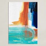"Wave I" - Art Print in White by Gina Perillo - Unframed