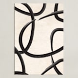 "We All Connected I" - Art Print in Charcoal Black by Meral Badem - Unframed