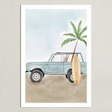 "Beach Cruiser" - Art Print in Seaside by Vilija - Unframed