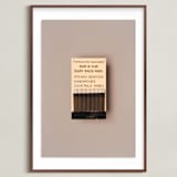 "Famous Food Black" - Art Print in Barbeque Black by Andrew McClintock - Framed