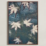 "Reverie ll" - Art Print in Lake Teal by Courtney Crane - Framed