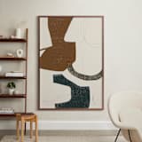 "Color Me Pretty I" - Art Print in Terracotta by Maja Cunningham - In a Room