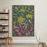 "Mediterranean Bush" - Art Print in Merlot by Cecilia Battaini - In a Room