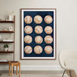 "Dinger 1 Spin Cycle" - Art Print in Navy by Kamala Nahas - In a Room