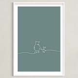"A Simple Stroll" - Art Print in Forest by Britt Mills - Framed