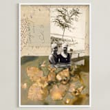 "Summer Long Forgotten" - Art Print in Vintage Paper by raven erebus - Framed