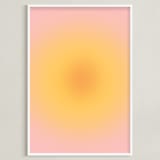 "Soft Sun" - Art Print in Sunrise by Emili Alfieri - Framed
