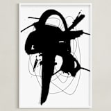 "synapse" - Art Print in Black and White by Ilana Greenberg - Framed
