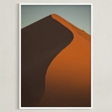 "Dunes of Africa" - Art Print in Rust by Benno and Noosa - Framed