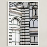 "Stripe" - Art Print in Stone by Jenna Holcomb - Framed
