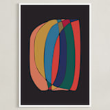 "Fragments" - Art Print in Chalkboard by Romina Gadler - Framed