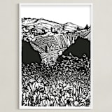 "La Torre" - Art Print in Noir by Liz Conley - Framed