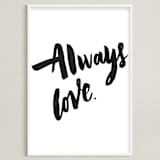 "Always Love" - Art Print in Classic by Maria Clarisse - Framed