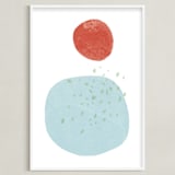 "Moonlight Rain" - Art Print in Moonlight Rain by Hi Uan Kang Haaga - Framed