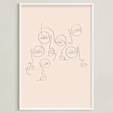 "lunettes" - Art Print in Linen by On Friday We - Framed