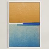 "Horizons II" - Art Print in Marigold by Sumak Studio - Framed
