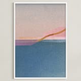 "Horizons IV" - Art Print in ocean by Sumak Studio - Framed