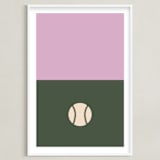 "3 Season Sport | Baseball" - Art Print in Olive by pacifica project - Framed