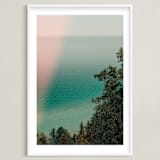 "Idyllic Day" - Art Print in Blue Aqua by OLIVIA JOY ST.CLAIRE - Framed