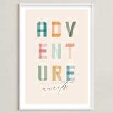 "Adventure Lies Ahead" - Art Print in Paper by Brandy Folse - Framed