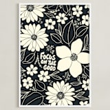 "Focus On The Good" - Art Print in Cracked Pepper by Rosa Veliky - Framed