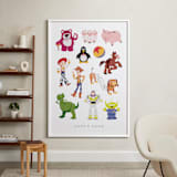 "Andy's Toys from Disney and Pixar's Toy Story" - Personalized Art Print in Candy by Rebecca Smith - In a Room