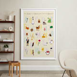 "The ABCs of Disney's Beauty and the Beast" - Art Print in Candlewax by Christie Kelly - In a Room