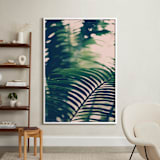 "Labyrinths" - Art Print in forest green by ALICIA BOCK - In a Room