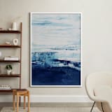 "Ice Out" - Art Print in Ice Blue by Karen Kaul - In a Room
