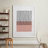 "Color Streak" - Art Print in Dusty Rose by Kiersten Garner - In a Room