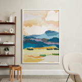 "Sunset Escape" - Art Print in Golden Yellow by Sara Shashani - In a Room