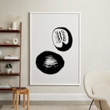 "Watermelons" - Art Print in Black on Off-white by Sonya Percival - In a Room