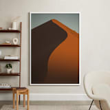 "Dunes of Africa" - Art Print in Rust by Benno and Noosa - In a Room