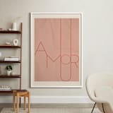 "Amour" - Art Print in blush by Morgan Kendall - In a Room