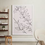 "magnolia study" - Art Print in peach by Qing Ji - In a Room